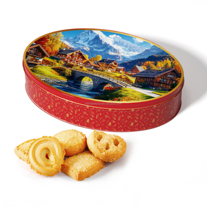 Biscotti Danesi Ellittici OEM in Confezione Grande, Snack Quotidiano, Biscotti al Burro - Product Image 1