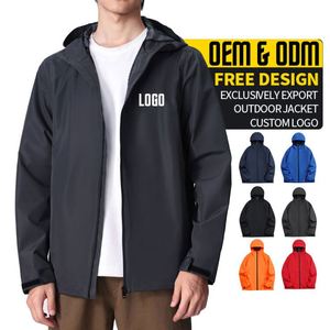 Chaqueta Softshell Personalizada con Bordado, Impermeable, Unisex, Transpirable, con Capucha, Cortavientos, de Alta Calidad, para Primavera - Product Image 1