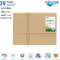 Carpeta Expandible A4 Biodegradable con 13 Bolsillos, Organizador de Documentos de PP con Banda Elástica para Oficina y Papelería, Pedido al por Mayor