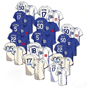Heren 17 Shohei Ohtani 5 Freddie Freeman 22 Clayton Kershaw 50 Mookie Betts Baseball Jersey Borduurwerk Limited Player Jersey - Product Image 1