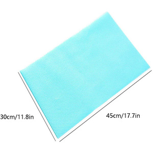 Tovaglietta opaca del tavolo della fodera del cassetto della stuoia del frigorifero della stuoia del frigorifero di plastica trasparente calda - Product Image 4