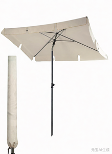Outdoor Patio <strong>Balcony</strong> <strong>Parasol</strong> Adjustable Sunshade <strong>Parasols</strong> Rectangular Waterproof Umbrellas for Outdoor Garden Beach - Product Image 2