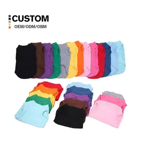 Wholesale Customized dog clothes, blank pet dog tee shirts for pets, blank dog shirt