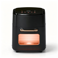 Freidora de Aire Digital OEM de 15L y 1400W con Panel de Control Superior, Ventana Visible Iluminada, para Freír, Hornear y Cocinar al Vapor