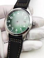 Ensemble complet de boîtier de montre en acier inoxydable vintage 40mm pour NH35/36 pour cadran 33.5mm-pas de logo