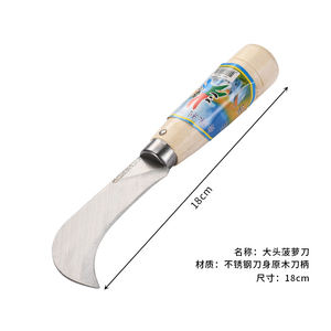 سكين أناناس من الفولاذ المقاوم للصدأ تقشير منزلي متعدد الوظائف سكين منحني صغير حاد - Product Image 4