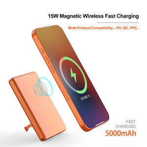 แบตเตอรี่ PD 20W Type-C <span class=keywords><strong>5000</strong></span> mAh 10000mAh ชาร์จแบบแม่เหล็กแบตเตอรี่สำรองแบบพกพาสำหรับโทรศัพท์มือถือ - Product Image 3