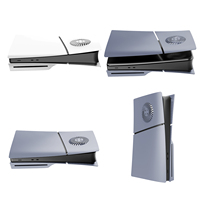 Argent sterling PS5 SIim façade évents de refroidissement étui de protection ABS coque de remplacement pour Playstation5 Slim Console accessoires