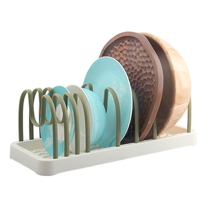 Haute Qualité Ménage Cuisine PP Plat Titulaire Détachable Bol Pot Couvercle De Stockage Rack Étagères - Product Image 1