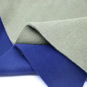 100% poliéster tejido Polartec polar cepillado tela de terciopelo para la moda chaqueta