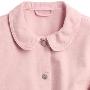 Produttore Logo personalizzato cotone/Pol <span class=keywords><strong>Denim</strong></span> rosa manica lunga ragazze camicie giacche per bambini con tasca per adolescenti Outdoor Wear - Product Image 6