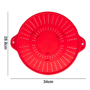 1 pieza, colador, colador de olla de silicona, colador de clip de silicona ajustable para ollas, sartenes y cuencos, colador de olla de cocina - Product Image 1