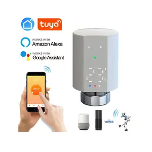 Byelearn – pièces de chauffage au sol M30 x 1.5mm, chauffage numérique intelligent électronique thermostatique, tête de soupape de radiateur