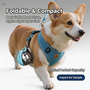 <span class=keywords><strong>Bottiglia</strong></span> d'Acqua 2-in-1 in Acciaio Inox per Cani, Portatile, Antigoccia, Isolata, Ciotola da Viaggio Impermeabile per Cani e Gatti - Product Image 2