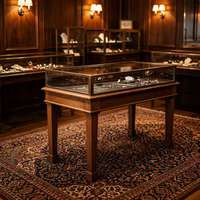 Vitrines à bijoux en verre avec tiroirs, armoire à bijoux vintage en bois et présentoir à bijoux adaptés aux bijouteries