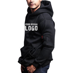 Sweat à capuche ample pour homme, style streetwear, avec poche sur le bras, épais, pour le sport et la gym, grandes tailles, America Fashion - Product Image 5