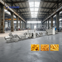 Ligne de production de machines à aliments frits à faible consommation d'effort, unité complète de machines à snacks frits, ligne d'extrusion de chips de pommes de terre