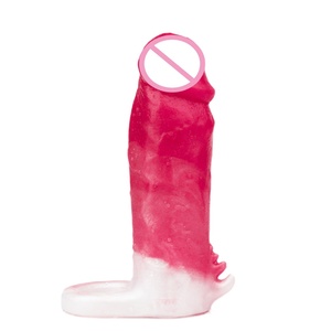 Extenseur de pénis personnalisé en usine, coloré, en silicone souple, jouet sexuel masculin, manchons pour pénis pour hommes - Product Image 4
