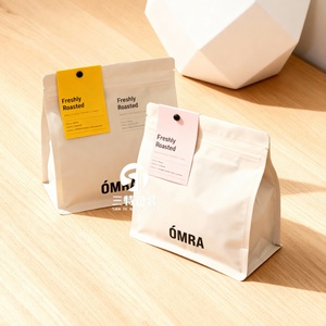 บรรจุภัณฑ์กาแฟแบบรีทอร์ทพาวช์ วาล์วซีลแปดด้าน ก้นสี่เหลี่ยม เกรดอาหาร โปร่งแสง กึ่งด้าน พลาสติกกันความชื้น สำหรับอาหารสัตว์เลี้ยง - Product Image 3