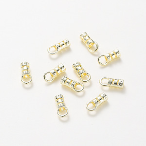18K Gold Plated Brass Necklace Clasp 14K Gold <b>Clip</b> With Universal Connector Platinum Wire Finish Jewelry Findings - Product Image 1