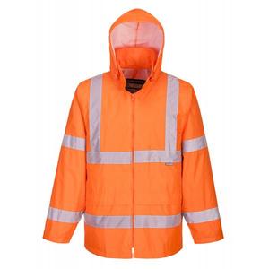 PORTWEST - H440ORR5XL High visibility <b>orange</b> rain <b>jacket</b> - EAN 5036108317974 <b>HI</b>-<b>VIS</b> WORKWEAR - Product Image 1