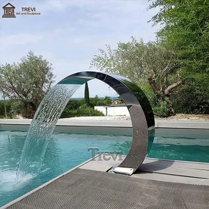 Garden Metal Decor Waterfall Stainless Fountain Indoor Water Fountain For Outdoor