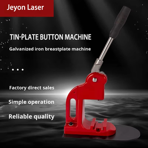 レッドセミメタリックハート型58mm金属金型スライドバッジメーカー5kgマニュアル新品Jeyonレーザーバッジ製造ツール - Product Image 5