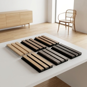 Panneau acoustique moderne en MDF ignifuge, design 3D, haute réduction du bruit, <span class=keywords><strong>isolation</strong></span> <span class=keywords><strong>phonique</strong></span> pour murs intérieurs, salles de séjour, écoles - Product Image 1