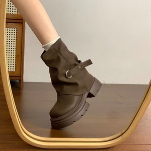 Botines de moda para mujer 2026: diseño de nicho, suela gruesa, aumento de altura, estilo casual - Product Image 2
