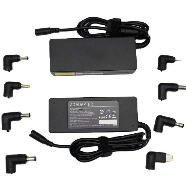 Factory High Quality 90W Laptop Universal Charger with 8 Tips Desktop Adapter