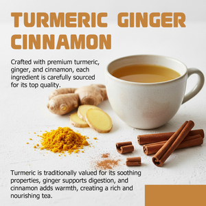 Private Label Turmeric Ginger Cinnamon Tea Savor the Warmth of Turmeric Cinnamon Crafted for an Exquisite Taste Journey Tea - Product Image 6
