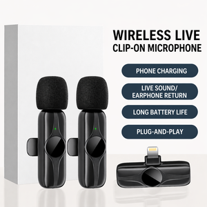 Nuevo Micrófono Lavalier Inalámbrico Mini 2.4G para iPhone y Android con Cancelación de Ruido, Micrófono de Solapa para Grabación de Audio en <span class=keywords><strong>YouTube</strong></span> y Vlogs - Product Image 2