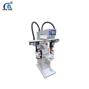 Machine d'impression tampon tricolore pneumatique Haotian P-150M3 220V pour cartons d'œufs, boîtes à mouchoirs, équipement d'impression de chargeurs - Product Image 1