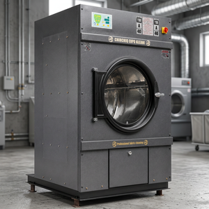 Séchoir à linge industriel 35 kg, sécheuse électrique automatique à tambour avec fonction autonettoyante, triphasé 380 V pour le traitement des textiles - Product Image 3