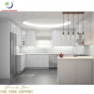 Fabricant d'armoires de cuisine thaïlandais Armoire de cuisine américaine RTA personnalisée bon marché en bois massif Armoire de cuisine - Product Image 1