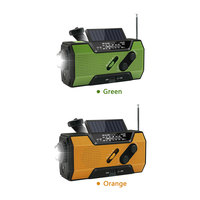 Radio Meteorológica AM/FM de 3 Bandas con Energía Solar de 2000 mAh, Carga de Emergencia para Teléfono Celular en Interiores/Exteriores, Linterna LED, Alarma SOS, Radio NOAA