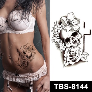 Qytatuajes de alta calidad <span class=keywords><strong>para</strong></span> mujeres y niñas, <span class=keywords><strong>tatuaje</strong></span> de vientre Sexy temporal, transferencia de agua, realista - Product Image 5
