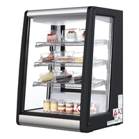 Réfrigérateur de comptoir électrique en acier inoxydable à triple porte vitrée pour boulangerie, pâtisserie, gâteaux, 138L, hôtels, restaurants