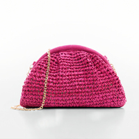 Petits sacs à bandoulière de luxe faits à la main pour femmes EVA paille tissé sacs à main 20230423 OEM doux nuage tricot armure à la mode dame
