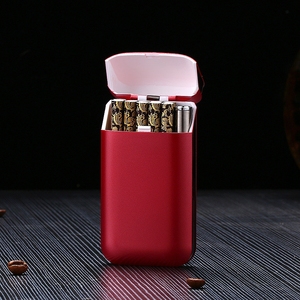 KY 2024 nouveau <span class=keywords><strong>petit</strong></span> Portable 2 en 1 multifonctionnel Usb briquet électrique Rechargeable Vintage étui à cigarettes - Product Image 6