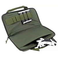Housse de fusil tactique rembourrée avec rangement pour chargeurs MOLLE pour le stand de tir et l'extérieur, étui à fusil résistant à l'eau avec fermetures éclair verrouillables