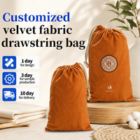 Sac à cordon en tissu de dentelle douce ZEHUI, sac à bijoux en velours réutilisable avec logo personnalisé pour emballage cadeau haut de gamme, montres, colliers