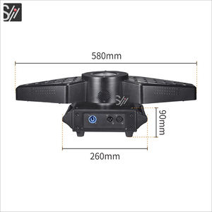 Dj Disco Stage luci di colore dorato lavaggio pannocchia RGBW Led due foglie 3 in1 <span class=keywords><strong>Retro</strong></span> Dj Light per Party Music Dance - Product Image 6