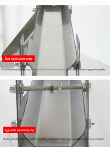 Separatore commerciale di albume e tuorlo 304 acciaio inossidabile macchina per la separazione dei liquidi macchina per la separazione delle uova di gallina d'anatra - Product Image 3