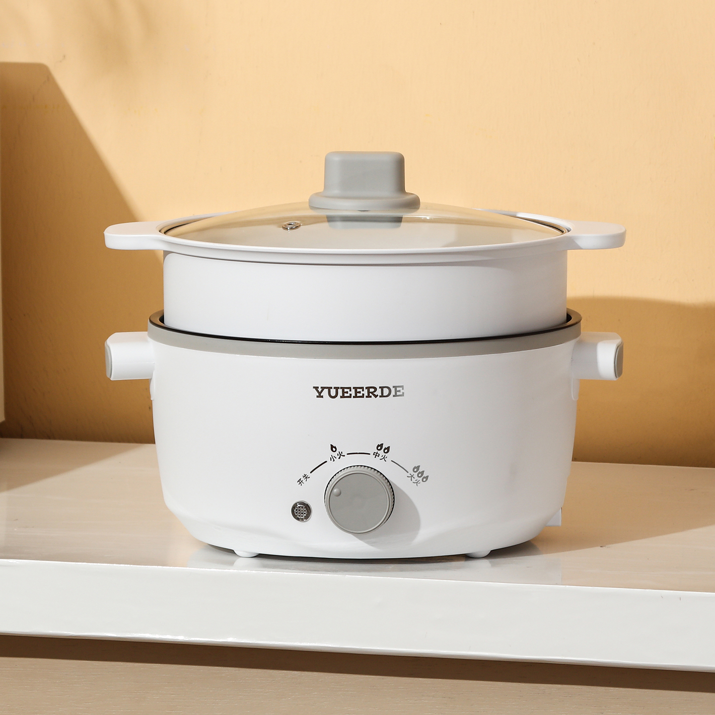 White-22cm with pp steamer