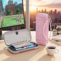 Étui de transport rigide en EVA BJBT Série Chat Lolita Mignon pour filles, compatible avec les accessoires de jeu Nintendo Switch 2 OLED et les cartouches