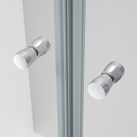 Meilleur prix salle de bain petite cabine de douche 70x70 cadre en aluminium cabine de douche en verre trempé