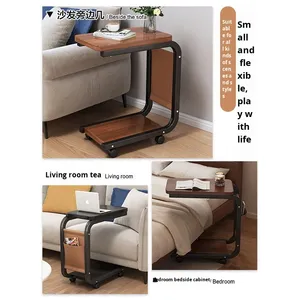<span class=keywords><strong>Tavolino</strong></span> da Caffè Moderno Spostabile Meida, <span class=keywords><strong>Tavolino</strong></span> da Comodino, Arredamento per Soggiorno, Semplice <span class=keywords><strong>Tavolino</strong></span> Laterale in Legno Massello con Ripiano Portaoggetti - Product Image 5