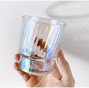 Copo de Vidro Martelado com Brilho Perolado de 350ml, Copo Portátil para Viagem com Tampa Hermética e Canudo, Presente Personalizado com Logo para Mulheres - Product Image 5