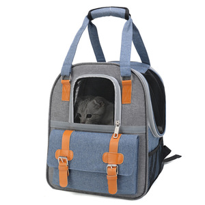 Cat Backpack Breathable Portable <b>Pet</b> <b>Carrier</b> For Cats And Small <b>Pets</b> With Mesh Window And Adjustable Straps Size 7 Inch - Product Image 5